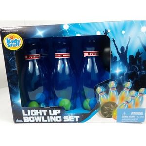 Kids' Stuff Light up Bowling Set Boy Girls Fun Light Video U tube NIB Rare